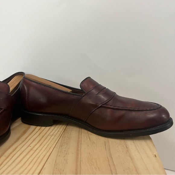 ALLEN EDMONDS Randolph Penny Loafers 4839 Cordovan Color Leather Size 11D - Picture 3 of 13